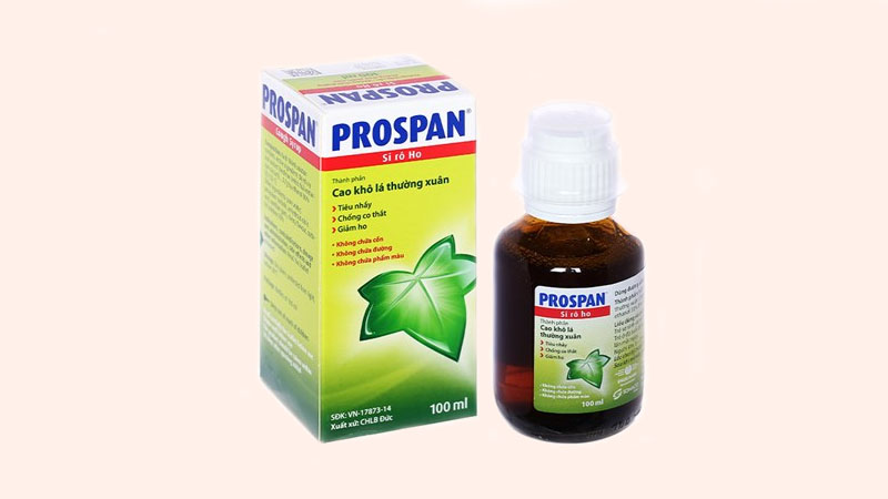 Prospan - Sản phẩm làm từ cao kho lá thường xuân